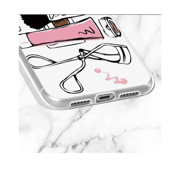 Cosmetic Pattern Clear IPHONE CASE  *BUNDLE FOR BETTER PRICE* 🛍 - Picture 3 of 3